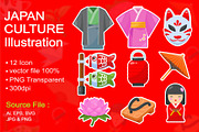 Japan Culture Illustration Icon Pack, an Object Graphic by PuriCreative (Thumbnail 2 of 3)