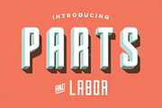 Parts & Labor - Layered Type System, a Sans Serif Font by Union Type & Texture (Thumbnail 1 of 11)
