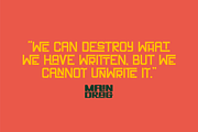 Main Drag Display Font, a Sans Serif Font by Holt510 (Thumbnail 2 of 10)