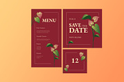 Anthurium Wedding Invitation Suite, a Card Template by Neermana (Thumbnail 3 of 4)