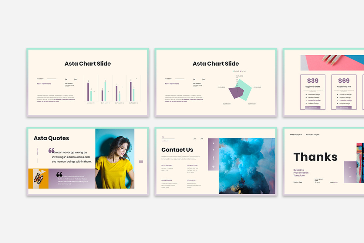 Asta Presentation Template, a Presentation Template by Analogous Temp (Photo 4 of 4)