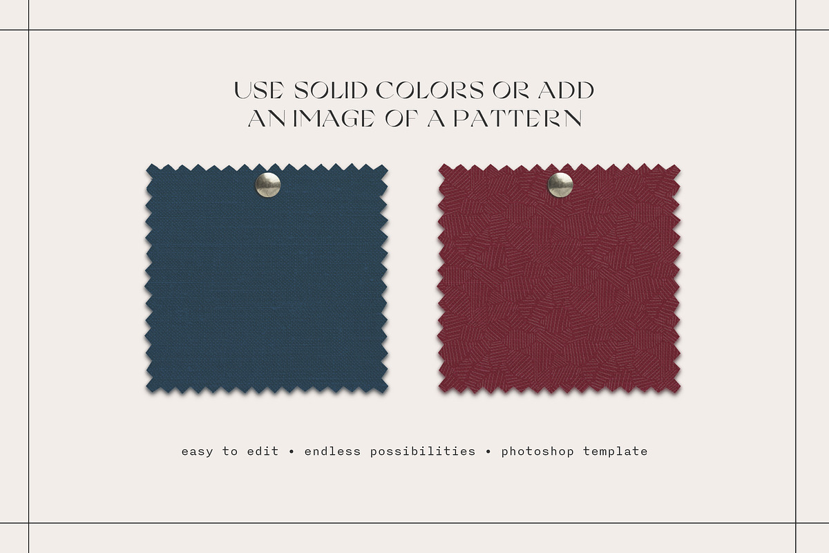 Fabric Swatch Mockup, a Wearable Device Mockup by 89 Golden Blvd (Photo 3 of 7)