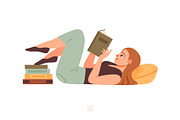 Booklovers | People with books, a Person Illustration by vik.stock (Thumbnail 6 of 6)