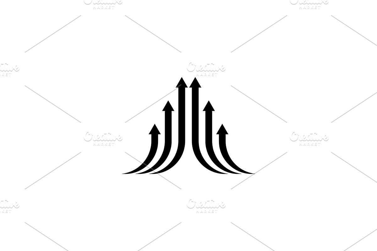 Growth Arrow Up Logo, a Branding & Logo Template by onripusindo