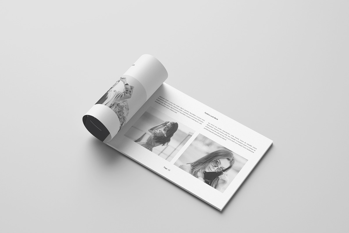 Fashion Lookbook Template Landscape, a Brochure Template by Spark_Creative (Photo 7 of 17)