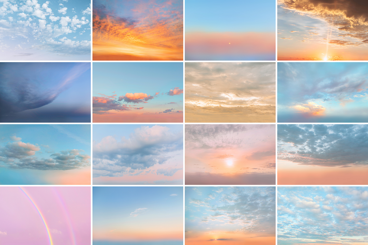 30 Dreamy Pastel Sky Overlays, a Layer Style Add-On by CityTurtles (Photo 3 of 8)
