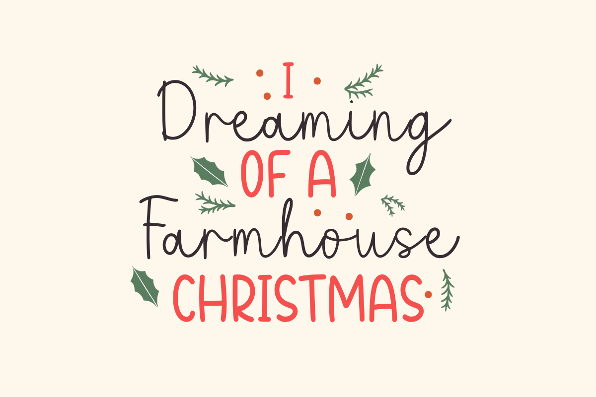 Farmhouse Christmas, a Handwritten Font by SaktiAvellin (Photo 6 of 11)