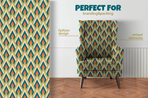 MID CENTURY Modern Seamless Patterns