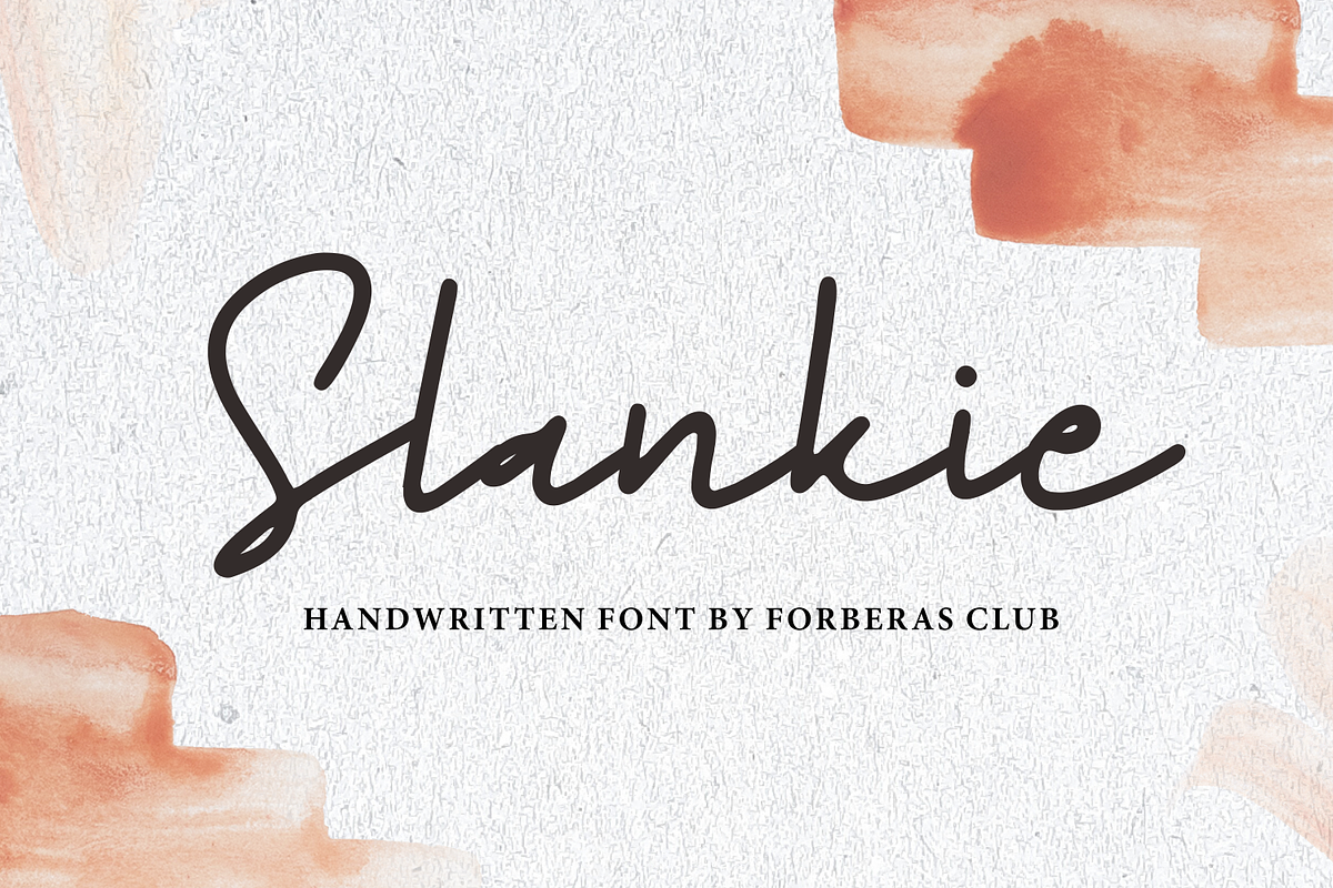 Slankie, a Script Font by Forberas Club (Photo 1 of 7)