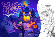Test of Courage - Vector Halloween, a Graphic by Ekaterina Glazkova (Thumbnail 1 of 14)