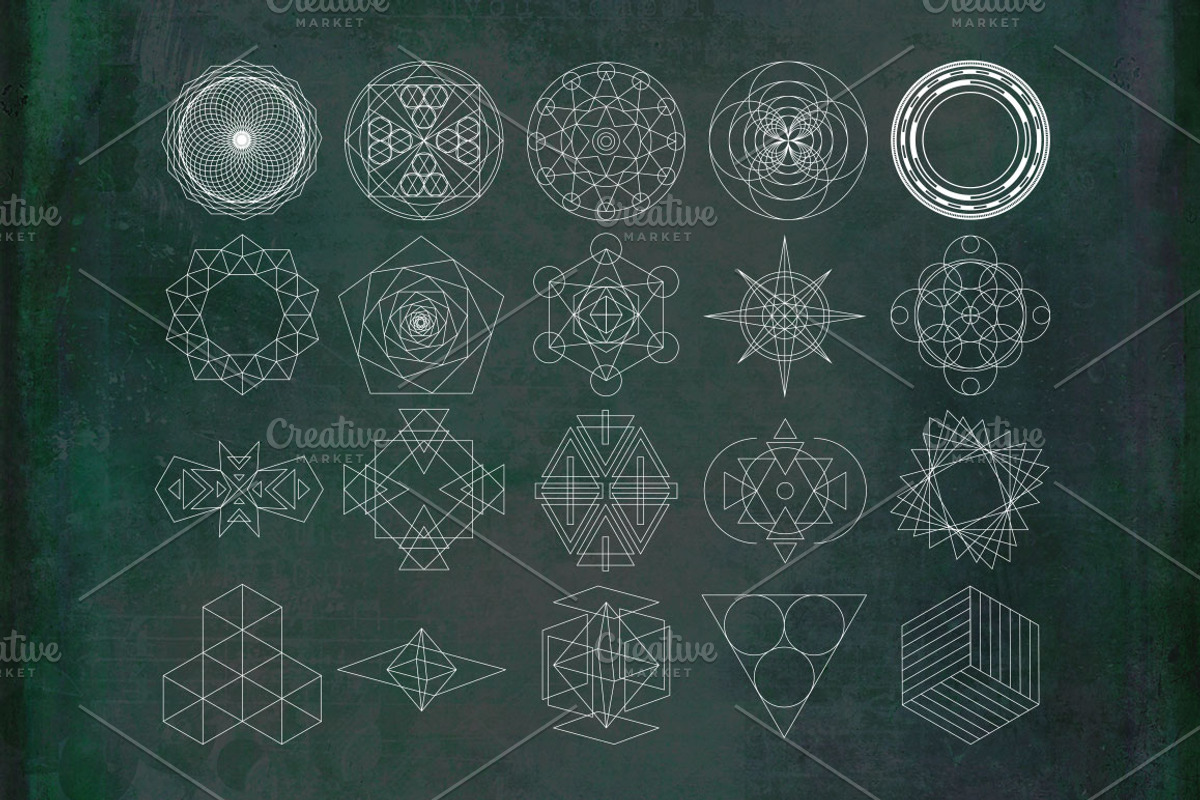 20 Geometric Shapes, an Illustration by Flavor Graphics (Photo 1 of 3)