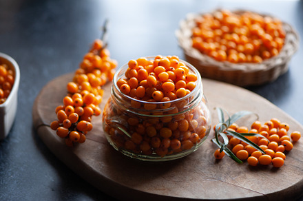 Sea buckthorn berries in a jar, a Food & Drink Photo by WildStrawberry Magic
