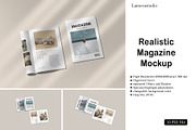 Realistic Magazine Mockup, a Books & Magazine Mockup by lamorastudio (Thumbnail 1 of 11)