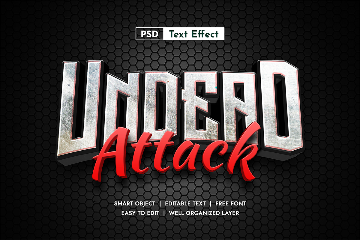 Medieval 3D Editable Text Effect, a Layer Style Add-On by AKart (Photo 2 of 11)