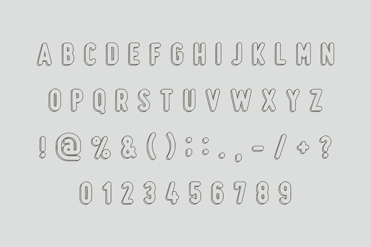 Outline Artwork, a Font by Limited.studio (Photo 6 of 6)