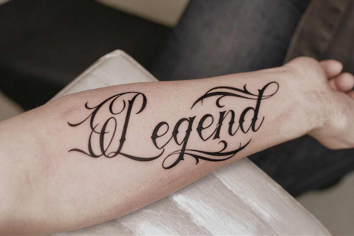 Royal Veins | Tattoo Script, a Blackletter Font by Denustudios (Photo 7 of 12)