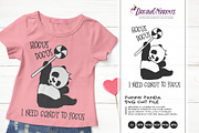 Fun Panda Bear SVG | Funny Halloween, an Illustration by DreamONprints (Thumbnail 1 of 2)
