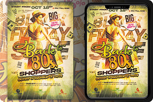 Black Friday Sale Flyer, a Flyer Template by regalDRAW
