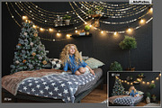Christmas Lights Golden Glow, a Layer Style Add-On by MixPixBox (Thumbnail 3 of 12)