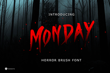Monday - Horror Font