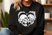 Love Skull Halloween PNG, an Illustration by DreamCafeArt (Thumbnail 4 of 7)