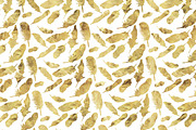 Organic Gold Leaf Digital Patterns, a Pattern Graphic by Blixa 6 Studios (Thumbnail 4 of 4)