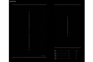 Induction cooktop overlay UI, a Technology Illustration by SkyVectors