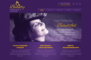 Beauty - Parlaour PSD Template