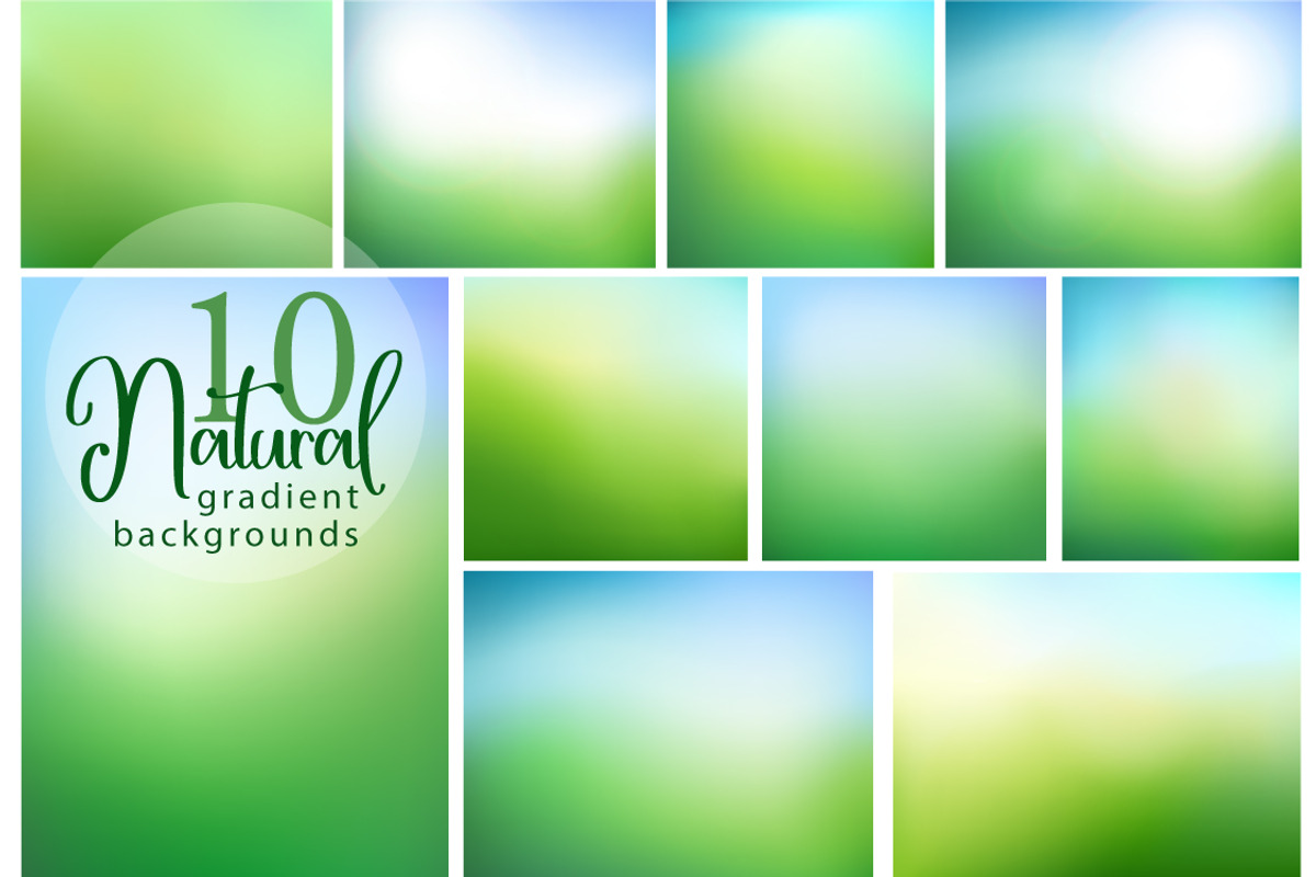 10 Natural Abstract backgrounds, a Texture Graphic by Lenka_X