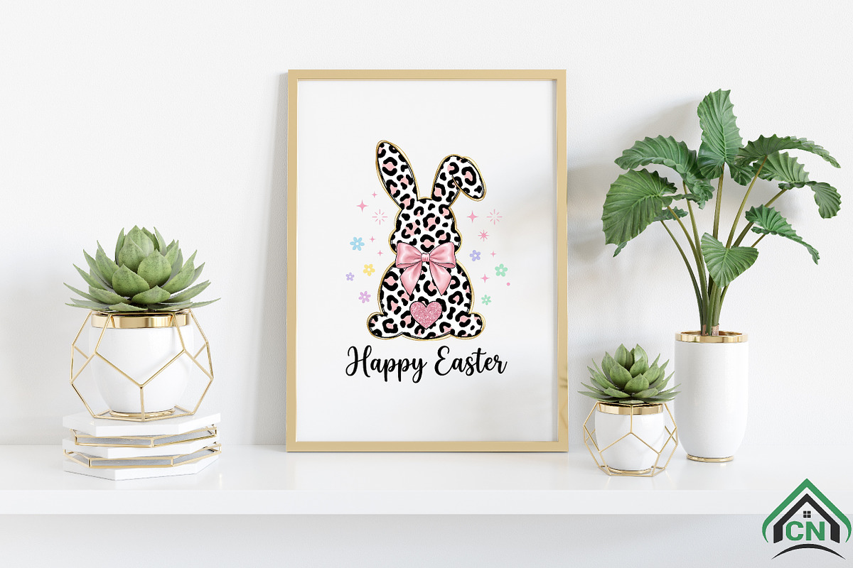 Easter PNG, Happy Easter Leopard, an Illustration by Craft Nest (Photo 6 of 6)
