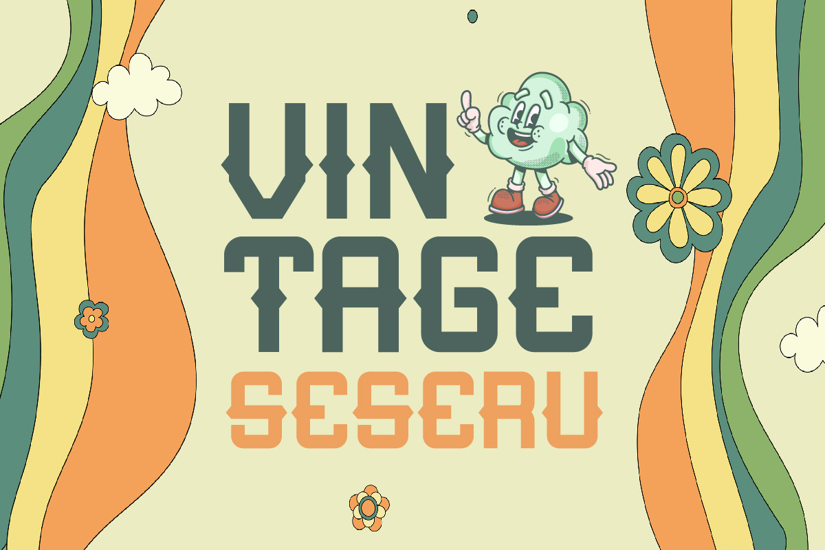 Asikya Vintage Display Typeface, a Blackletter Font by IHDSTD (Photo 2 of 4)