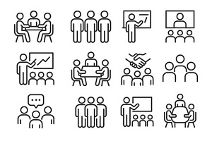 Diverse group activities and, a Person Illustration by ZinetroN