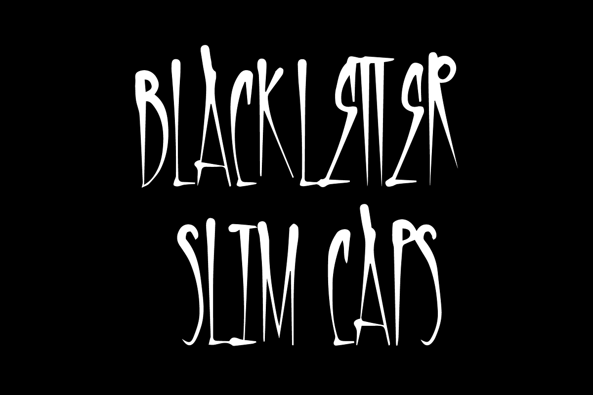BLACKLETTER SLIM CAPS preview 3