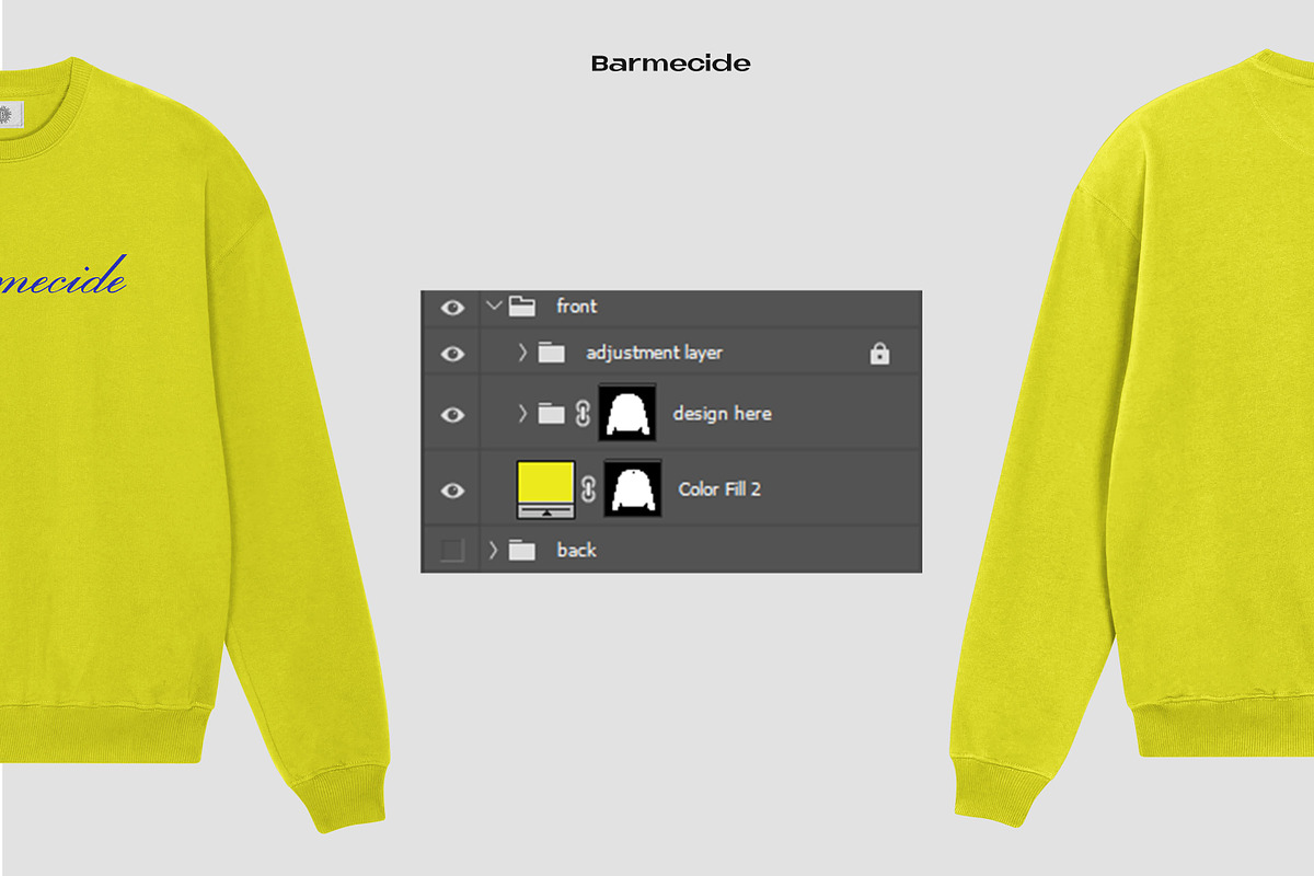 Sweatshirt crewneck mockup, an Apparel Mockup by Barmecide Mockup Studio (Photo 3 of 3)