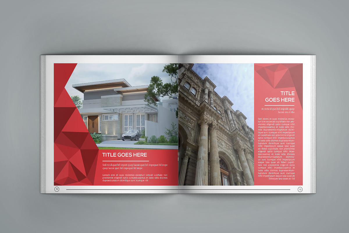 Architecture Square Bifold Brochure, a Brochure Template by retrographix (Photo 8 of 11)