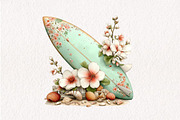 Summer Surfboard Clipart, an Illustration by CreationArt (Thumbnail 10 of 10)