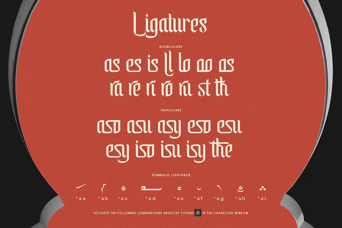 Mastolleh Ramadan Typeface, a Blackletter Font by alit design (Photo 11 of 17)
