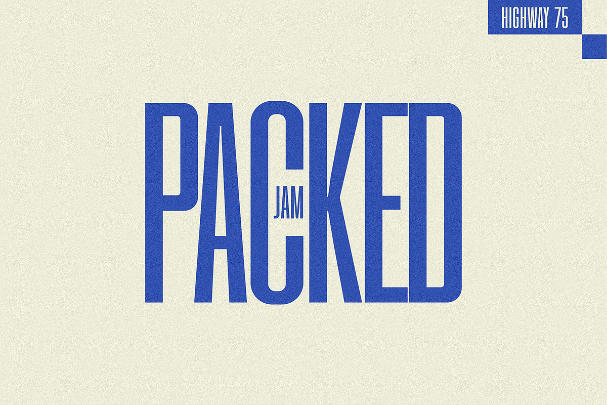 Highway 75 - Condensed Sans-Serif, a Sans Serif Font by Lateral Design (Photo 4 of 16)
