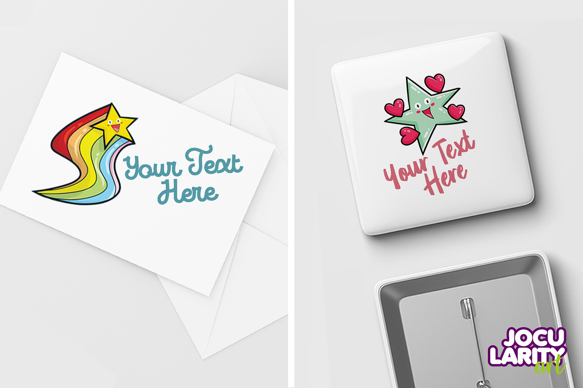 Cute Stars Cartoon Characters, a Decorative Illustration by Jocularity Art (Photo 3 of 3)