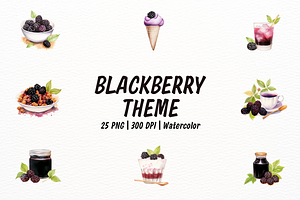 Blackberry Theme Clipart