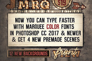 Marquee Front View - Color Fonts, a Font by TVartworks (Thumbnail 2 of 12)