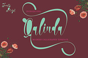 Qalinda, a Script Font by Jhoen (Thumbnail 1 of 5)