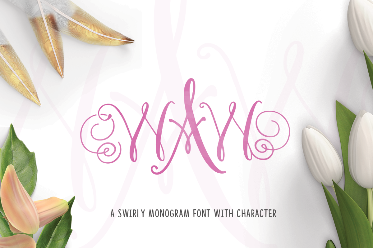WAW Monogram Font, a Symbol Font by Salt & Pepper Designs (Photo 1 of 4)