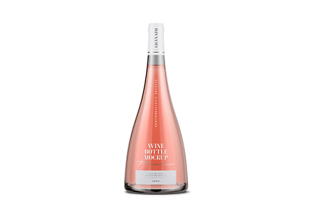 Bottle Mockup - Rose Wine
