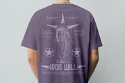 T-Shirt Back Mockup PSD - Male Model, a Shirt Mockup by Rymden_Fl (Thumbnail 2 of 5)