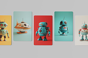 Retro Robots, a Decorative Illustration by Typedreams.site (Thumbnail 5 of 7)
