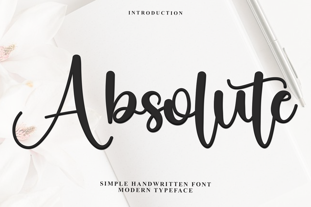 Absolute, a Handwritten Font by FreshTypeINK (Photo 1 of 7)