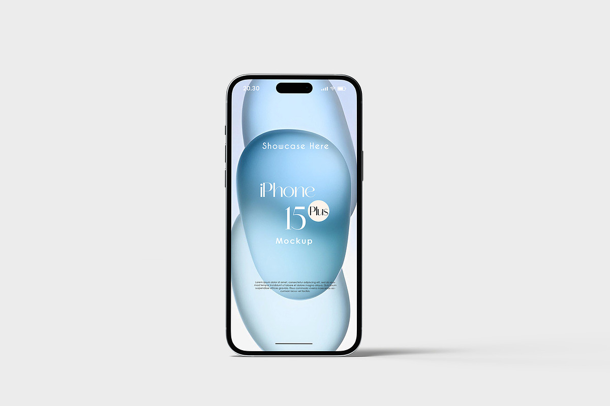 iPhone 15 Plus Mockup, an iPhone Mockup by Graphicbars (Photo 9 of 17)