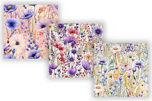 Wildflower Seamless Floral Pattern