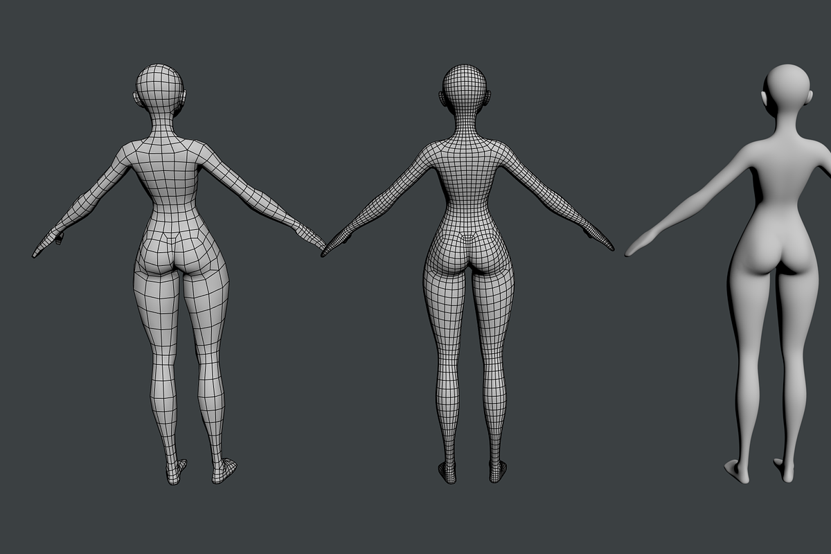 Stylized Girl Abby Shape Mesh, a Characters & Person 3D Model by VK Studio (Photo 10 of 16)